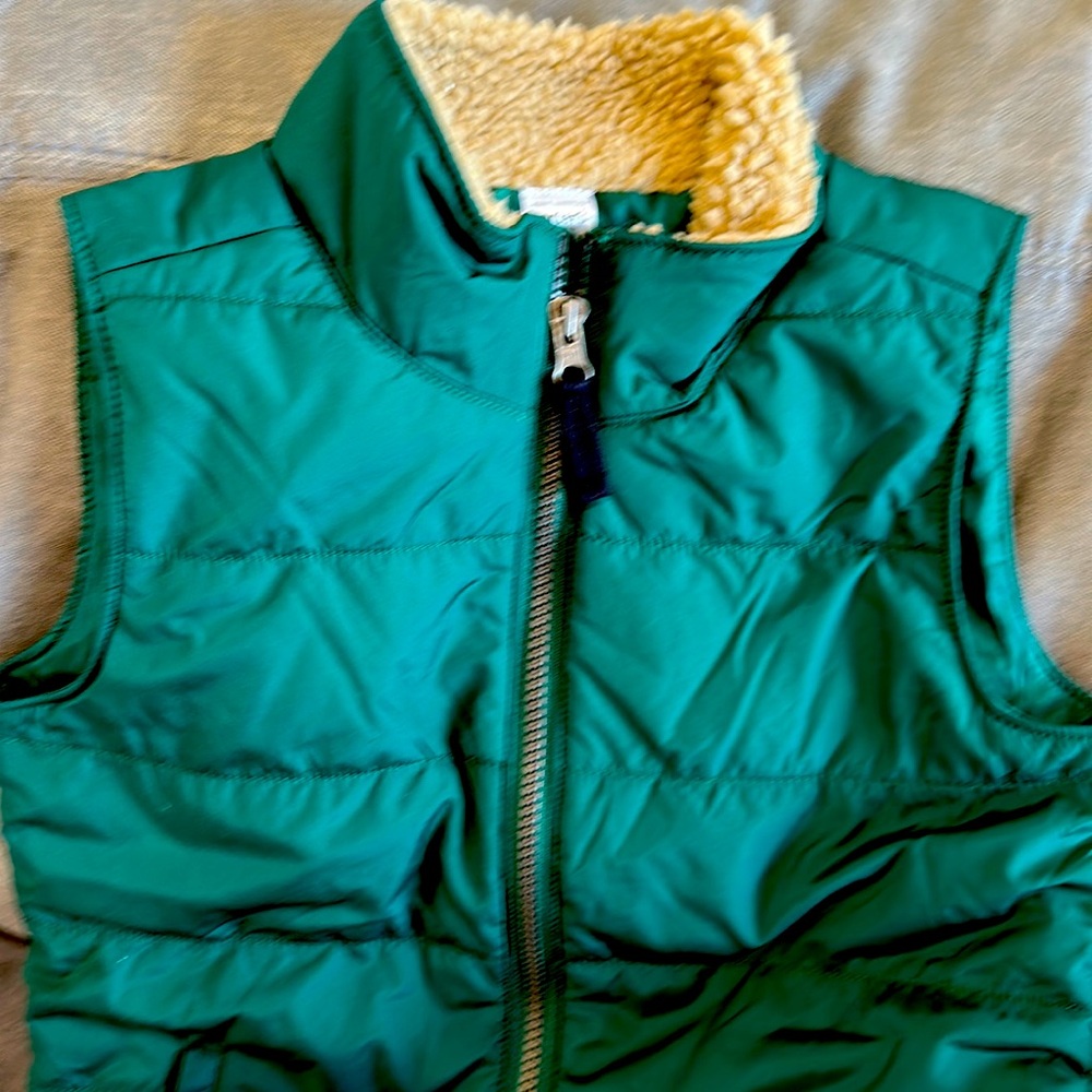 Carter’s green vest slight puffer